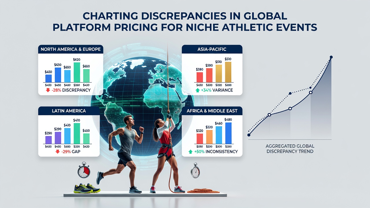Detailed comparison graphs illustrating price discrepancies between global betting platforms for niche sports events