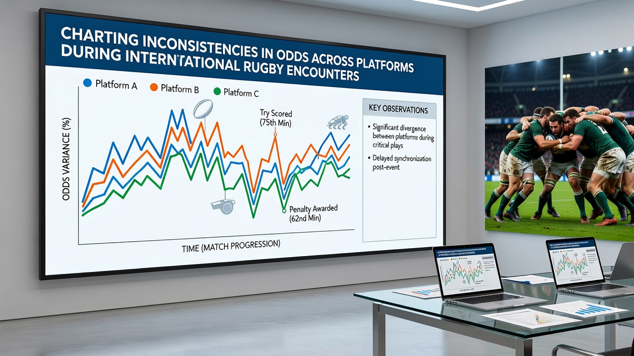 Screenshot of live rugby betting odds comparison tool highlighting platform differences