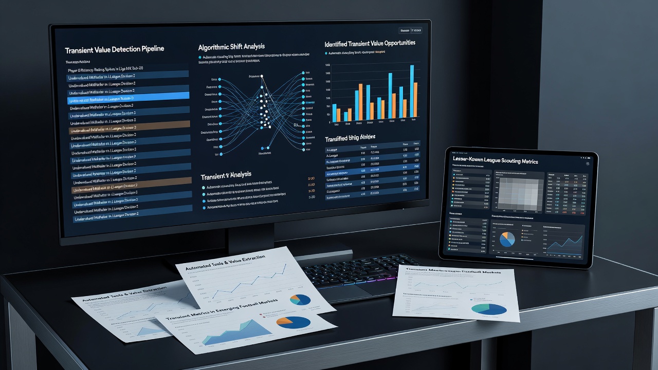 Data visualization showing algorithmic detection of odds discrepancies in lower-league soccer matches