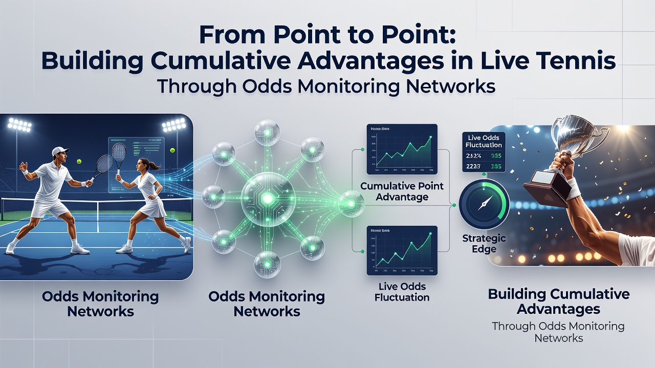 Close-up of odds monitoring dashboard displaying tennis match data streams and cumulative profit tracking